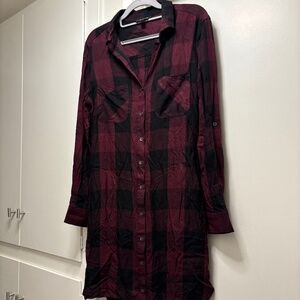 Rock & Republic flannel shirt dress - size small